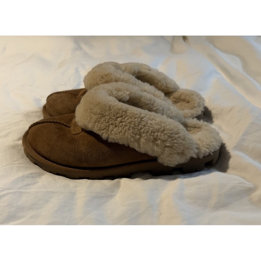 UGG Coquette Chestnut Shearling Slippers Women's Size 7